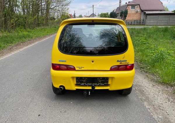 Fiat Seicento cena 9500 przebieg: 128600, rok produkcji 1999 z Inowrocław małe 67